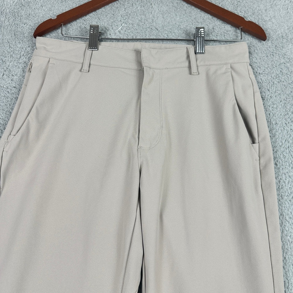 Fabletics One Pant Mens 30x29 Tan Khaki Stretch Chino Golf Athletic Performance - Picture 3 of 8